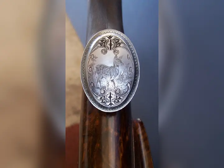 Finished rifle grip detail